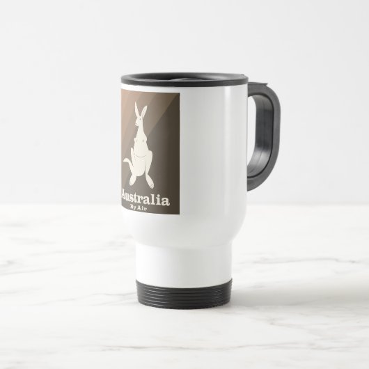 Australia By Air Kangaroo旅行ポスター。 トラベルマグ (正面右)