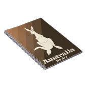 Australia By Air Kangaroo旅行ポスター。 ノートブック (右側)