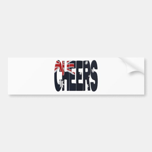 Australia cheers バンパーステッカー (正面)