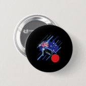 Australia Cricket Fan Or Player 缶バッジ (正面&裏面)