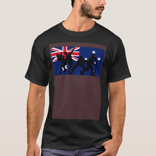 Australia Cricket Players Australian Flag Tシャツ (正面)