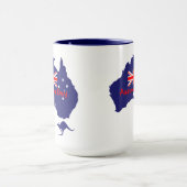 Australia Day Flag Map  マグカップ (中央)