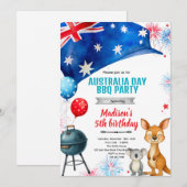Australia Day party Invitation 招待状 (正面/裏面)