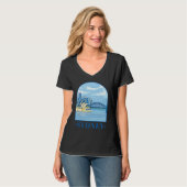 Australia Day Tourists Australian Retro Happy Tra Tシャツ (正面フル)