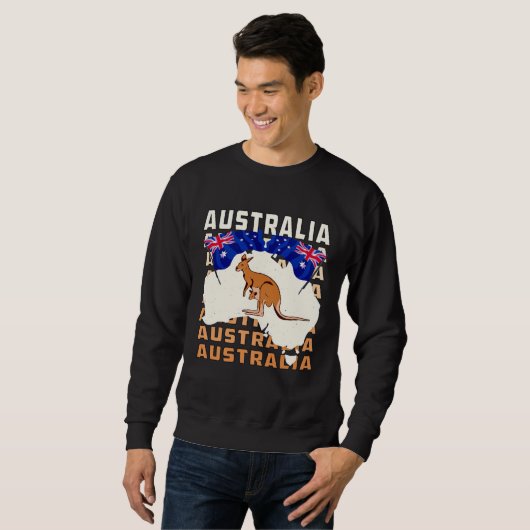AUSTRALIA Down Under Australia スウェットシャツ (正面フル)