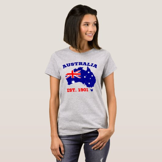 Australia Established 1901 Tシャツ (正面フル)