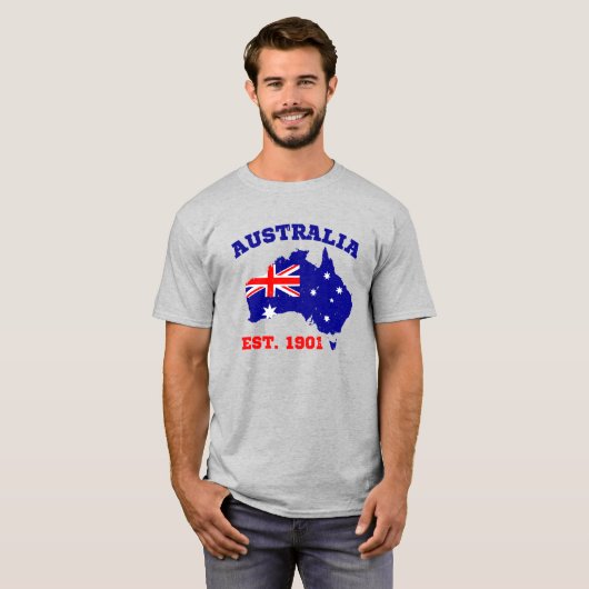 Australia Established 1901 Tシャツ (正面フル)