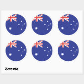 Australia Flag ラウンドシール (シート)