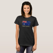 Australia Flag Coordinates Men Women Australian He Tシャツ (正面フル)