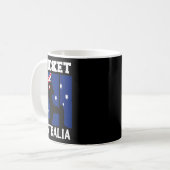 Australia Flag Cricket Fans Player Coach Australia コーヒーマグカップ (正面左)