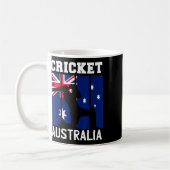 Australia Flag Cricket Fans Player Coach Australia コーヒーマグカップ (左)