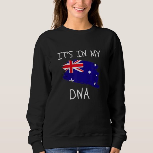 Australia Flag It's in my DNA Patriotic Australian スウェットシャツ (正面)