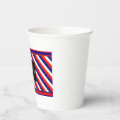 Australia Football Fan Flag Colors Stripe Pattern  紙コップ (左)