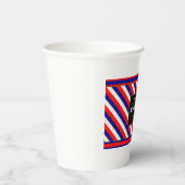 Australia Football Fan Flag Colors Stripe Pattern  紙コップ (右)