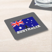 Australia Football Soccer Australia National Team スクエアペーパーコースター (アングル)
