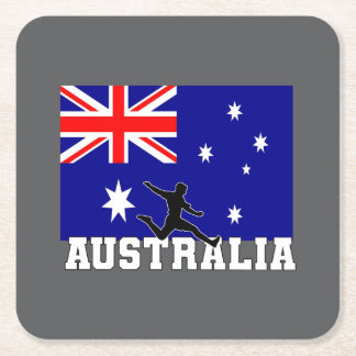 Australia Football Soccer Australia National Team スクエアペーパーコースター