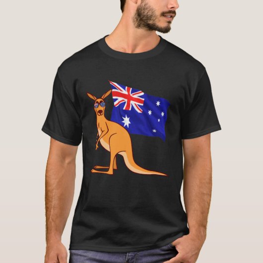 Australia G Day Mate   Kangaroo Australian Symbol Tシャツ (正面)