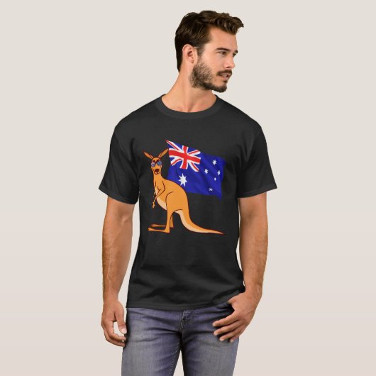 Australia G Day Mate   Kangaroo Australian Symbol Tシャツ (正面フル)