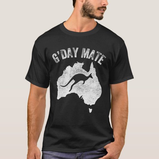 Australia G Day Mate   Kangaroo Australian Symbol Tシャツ (正面)