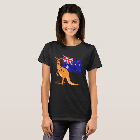 Australia G Day Mate   Kangaroo Australian Symbol Tシャツ (正面フル)