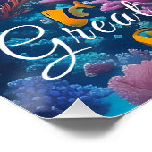 Australia Great Barrier Reef Travel Poster ポスター (コーナー)