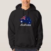 Australia In My DNA Pride Flag and Map Men Women K パーカ (正面)