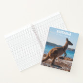 Australia Kangarooのビーチ写真 ノートブック (内部)
