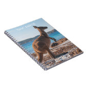 Australia Kangarooのビーチ写真 ノートブック (右側)