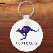 Australia Kangaroo Flag Key Chains キーホルダー (正面)
