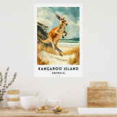 Australia Kangaroo Island Travel Poster ポスター (キッチン)