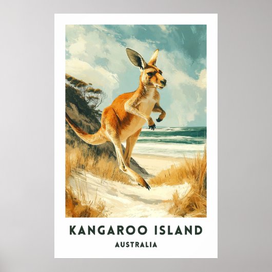 Australia Kangaroo Island Travel Poster ポスター (正面)