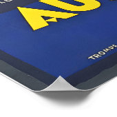 Australia Kangaroo Paws Vintage Travel Poster ポスター (角)