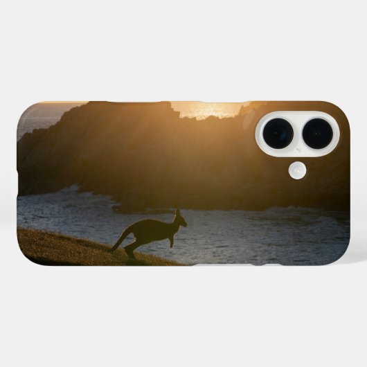Australia Kangaroo Sunsetの写真 Case-Mate iPhoneケース (裏面 (横))