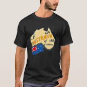 Australia Marking Flags Koala Boomerang Canberra Tシャツ (正面)