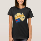 Australia Marking Flags Koala Boomerang Canberra Tシャツ (正面)