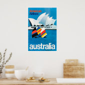 Australia Print Sydney Travel Poster Art ポスター (キッチン)