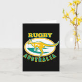 Australia Rugby, Wallabies Rugby Jersey, Australia カード (黄色い花)