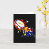 Australia Rugby, Wallabies Rugby Jersey, Australia カード (黄色い花)