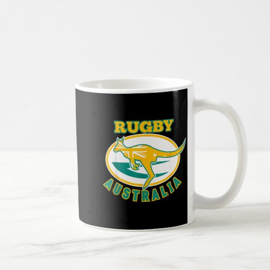 Australia Rugby, Wallabies Rugby Jersey, Australia コーヒーマグカップ (右)