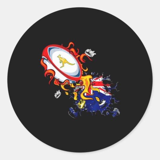 Australia Rugby, Wallabies Rugby Jersey, Australia ラウンドシール (正面)