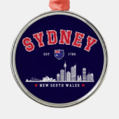 Australia’s Iconic Sydney Skyline メタルオーナメント (正面)
