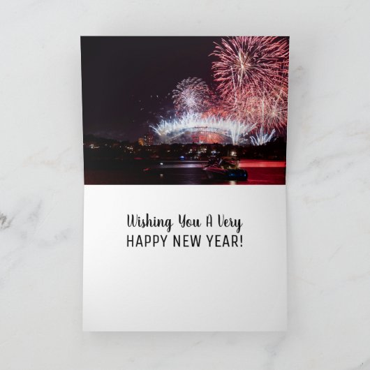 Australia Sydney Harbour Bridge Fireworks NYE シーズンカード (内部)