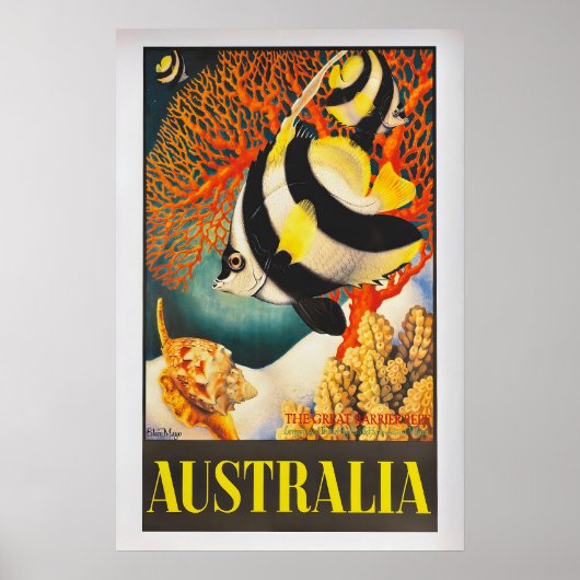 Australia, the Great Barrier Reef by Eileen Mayo ポスター (正面)