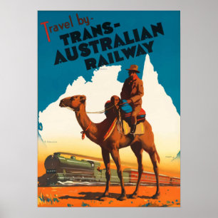 Australia -Trans Australian Railway ポスター