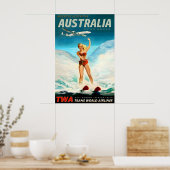 Australia TWA Trans World Airlines Poster New ポスター (キッチン)