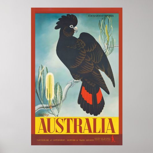 Australia Vintage Travel Poster Print ポスター (正面)