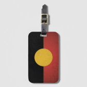 Australian Aboriginal flag ラゲッジタグ (正面縦)