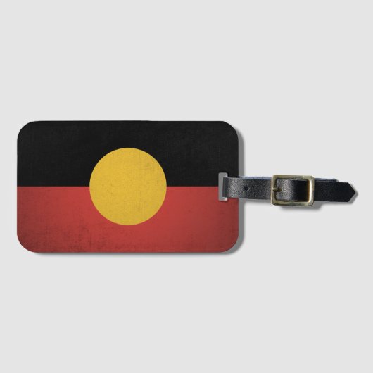 Australian Aboriginal flag ラゲッジタグ (正面横)