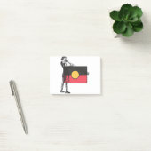 Australian Aboriginal Flag And Aborigin ポストイット (オフィス)