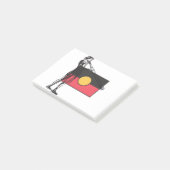 Australian Aboriginal Flag And Aborigin ポストイット (アングル)